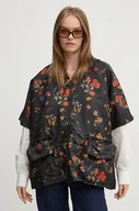Kurtki damskie - Desigual kurtka ARTISTIC FLOWER RI damska kolor czarny przejściowa oversize 24WAIY07 - miniaturka - grafika 1