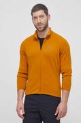 Bluzy męskie - Jack Wolfskin bluza sportowa Gravex Thermo kolor żółty gładka 1711581 - miniaturka - grafika 1