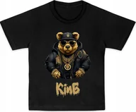 Moda i Uroda OUTLET - T-SHIRT KOSZULKA DZIECIĘCA BAWEŁNIANA MIŚ MISIEK ŚMIESZNA R-128 134 A94 - miniaturka - grafika 1