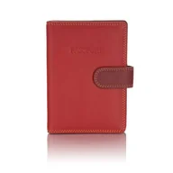 Etui na dokumenty i karty - Kolorowe skórzane etui na paszport Visconti RB-75 RFID - czerwony - miniaturka - grafika 1