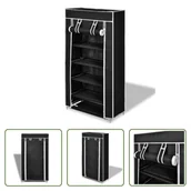Szafki na buty - Szafka na buty Stojak na buty 5 warstw 58 x 28 x 106 cm Czarny - miniaturka - grafika 1