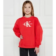 Bluzy dla dziewczynek - CALVIN KLEIN JEANS Bluza TEDDY Oversize fit - miniaturka - grafika 1
