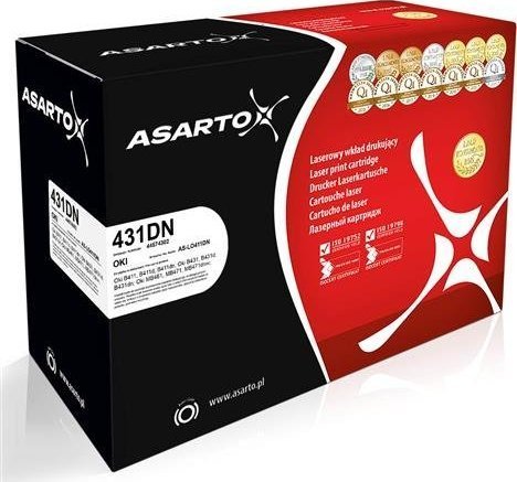 Asarto Zgodny Bęben Asarto AS-LO411DN zamiennik Oki 431DN 44574302 25k black