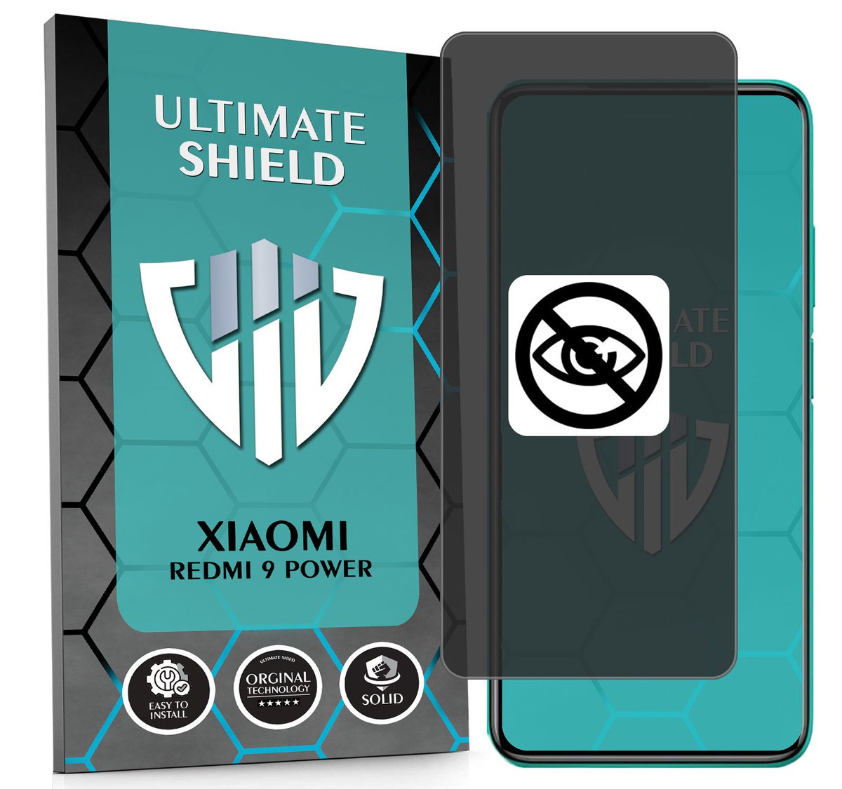 NAJLEPSZA FOLIA 5D ANTYSZPIEGOWSKA DO XIAOMI REDMI 9 POWER HYDROŻELOWA