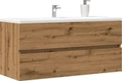 Szafki łazienkowe - vidaXL vidaXL Szafka pod umywalkę, dąb artisan, 100x38,5x45 cm - miniaturka - grafika 1