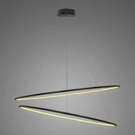 Oprawy, klosze i abażury - Lampa Ledowe Okręgi No. 2 Φ120 cm in 3k czarna Altavola Design (Barwa światła delikatnie ciepła, Kierunek padania światła do wewnątrz, Kolor Czarny, Możliwość ściemniania nie) - miniaturka - grafika 1