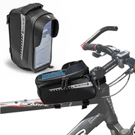 Sakwy rowerowe - Sakwa torba rowerowa na ramę etui na telefon nawigacje wodoodporne ER2 - miniaturka - grafika 1
