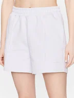 Spodenki damskie - New Balance Szorty sportowe WS23552 Fioletowy Relaxed Fit - miniaturka - grafika 1