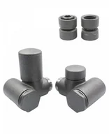 Zawory i kraniki - Zawór regulacyjny do grzałki Integra lewy GW1/2 grafit strukturalny - miniaturka - grafika 1