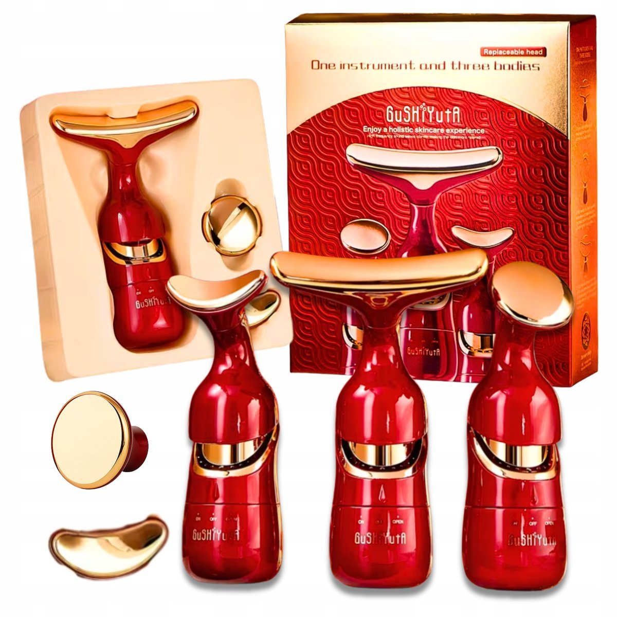 Urządzenie Do Pielęgnacji Twarzy Masażer EMS Lifting Do Twarzy Szyi 3w1