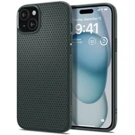 Etui i futerały do telefonów - Spigen Liquid Air iPhone 15 6.1" zielony/abyss green ACS06792 - miniaturka - grafika 1