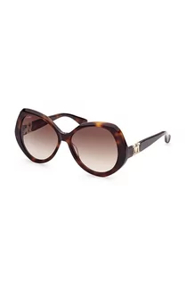 Okulary przeciwsłoneczne - Max Mara okulary przeciwsłoneczne damskie kolor brązowy - grafika 1