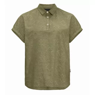 Koszule damskie - Damska koszula Jack Wolfskin KARANA SHIRT W bay leaf - S - grafika 1