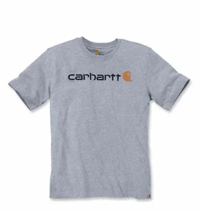 Koszulka Carhartt Core Logo T-Shirt Grey XL - Koszulki męskie - miniaturka - grafika 1