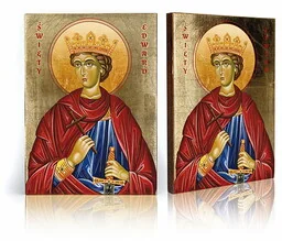 Ikona religijna Święty Edward Męczennik - Ikony i obrazy sakralne Ikona religijna Święty Edward Męczennik - Ikony i obrazy sakralne - miniaturka - grafika 1