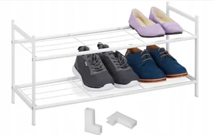 Stojak na buty Relaxdays biały 33,5 x 70 x 26 cm - Szafki na buty - miniaturka - grafika 1