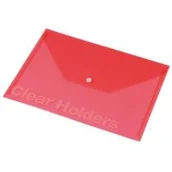Artykuły biurowe - PANTA PLAST Koperta Focus C330 A4 przezroczysta różowa - miniaturka - grafika 1