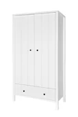 Szafy i szafki dla dzieci - Szafa dwudrzwiowa biała allpin - miniaturka - grafika 1