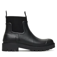 Kalosze damskie - Kalosze Calvin Klein Jeans Combat Rain Boot YM0YM01376 Czarny - miniaturka - grafika 1