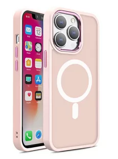 Magnetyczne etui Color Matte Case do iPhone 15 Pro Max - różowe - Etui i futerały do telefonów - miniaturka - grafika 1