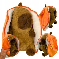 Maskotki i pluszaki - Maskotka Pluszak Kapibara Pomarańcza Uszy Przytulanka Pluszowa 25 cm - miniaturka - grafika 1