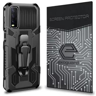 Etui Exoguard Predator + Szkło - Vivo Y72 5G - Pancerne Case Obudowa Futerał - Etui i futerały do telefonów - miniaturka - grafika 1