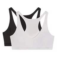 Biustonosze - Dim dziewczęcy biustonosz sportowy Micro biustonosz x2, Czarny/Biały, 16 lat - miniaturka - grafika 1