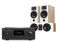 Kino domowe - NAD T758 V3i (czarny) + Diva 3 (dąb) + Diva 7 (dąb) - miniaturka - grafika 1