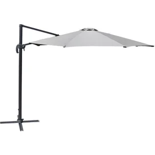 HOME &amp; GARDEN Parasol ogrodowy Roma 350 cm Grey / Light Grey z podstawą 965847 - Parasole ogrodowe - miniaturka - grafika 1