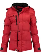 Kurtki damskie - Geographical Norway Kurtka zimowa "Bonapart" w kolorze czerwonym - miniaturka - grafika 1