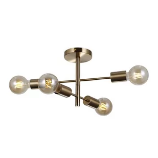 Jadalniana lampa sufitowa Piansi PND-4025-4-HBR Italux metalowa mosiądz - Lampy sufitowe - miniaturka - grafika 1