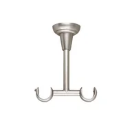 Akcesoria do wystroju okien - Wspornik satyna nikiel sufitowy podwójny 19+19 mm, długość 110 mm Bojanek - miniaturka - grafika 1