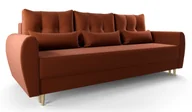 Sofy i kanapy - Pomarańczowa sofa rozkładana T9-K23 - miniaturka - grafika 1