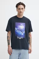 Koszulki męskie - Billabong t-shirt bawełniany męski kolor czarny z nadrukiem ABYZT02283 - miniaturka - grafika 1