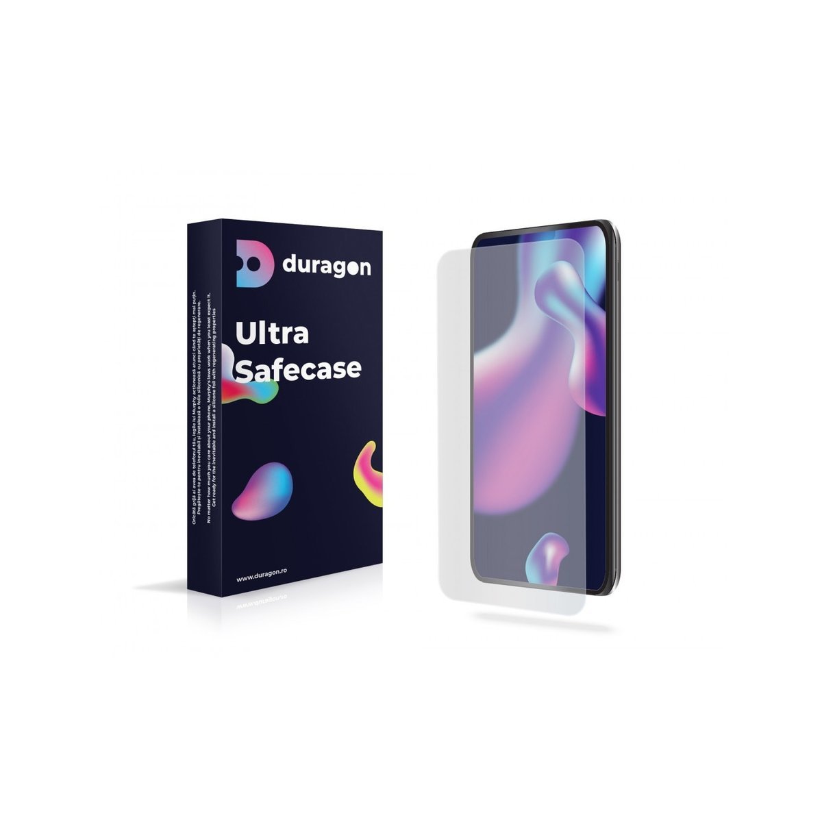 Folia silikonowa Duragon, kompatybilna z Nokia XR21, ochrona przedniego wyświetlacza, Przeciwwstrząsowa Matowa