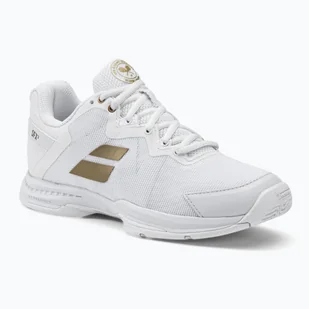 Buty do tenisa damskie Babolat SFX3 AC Wimbledon white/gold - Buty sportowe damskie - miniaturka - grafika 1