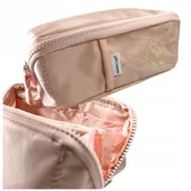 Piórniki - Piórnik estetyczny vintage różowy przezroczysty szkolny dla dziewczynki - miniaturka - grafika 1