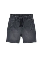 Spodenki damskie - Mayoral Szorty jeansowe 3222 Czarny Regular Fit - miniaturka - grafika 1