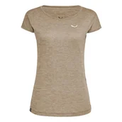 Koszulki i topy damskie - Salewa Puez Melange Dry T-shirt damski, brązowy, L - miniaturka - grafika 1