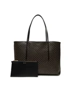 Torebki damskie - Calvin Klein Torebka Emblem Aop Tote W/ Pouch LV04F3266G Czarny - miniaturka - grafika 1