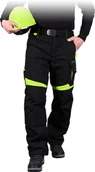 Odzież robocza - SPODNIE OCHRONNE OCIEPLANE DO PASA LHOLLMAN LH-TANZOW-T; CZARNO-ŻÓŁTY - miniaturka - grafika 1