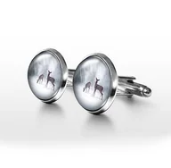 Spinki do mankietów i krawatów - Sarenki - spinki do mankietów - miniaturka - grafika 1