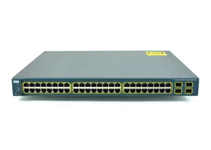 Cisco Catalyst 3560 48 10/100/1000T PoE + 4 SFP + IPB Image (WS-C3560G-48PS-S) - Switche - miniaturka - grafika 1