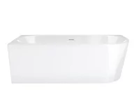 Wanny - Wanna narożna Corsan Intero lewa 170 cm z wykończeniem białym - miniaturka - grafika 1