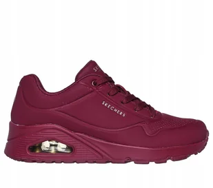Sportowe damskie sneakersy Skechers Uno Stand On Air do kostki bordowe - Sneakersy damskie - miniaturka - grafika 1