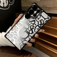 Etui i futerały do telefonów - TEMU etui na telefon z literą G, kompatybilne z for Samsung Galaxy S25 S24 S23 S22 S21 S20 FE Edge 4G 5G, antypoślizgowe, przezroczyste, miękkie etui - miniaturka - grafika 1