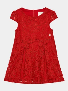 Guess Sukienka codzienna K3BK03 WFS60 Czerwony Regular Fit - Sukienki i spódniczki dla dziewczynek - miniaturka - grafika 1