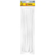 Inne mocowania - Opaska zaciskowa 7.6 x 500 mm 75 sztuk białe TOPEX - miniaturka - grafika 1