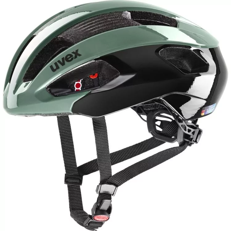 Kask rowerowy Uvex Rise | MOSS GREEN-BLACK 56-59 cm
