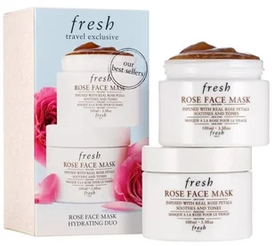 Fresh Set Duo, Fresh, Rose, Soothing & Toning, Cream Mask, For Face, 2 pcs, 100 ml For Women - Maseczki do twarzy - miniaturka - grafika 1